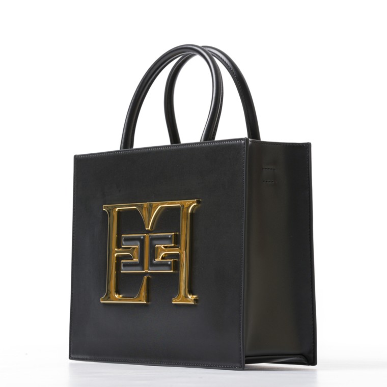 Borsa a mano media con logo Elisabetta Franchi