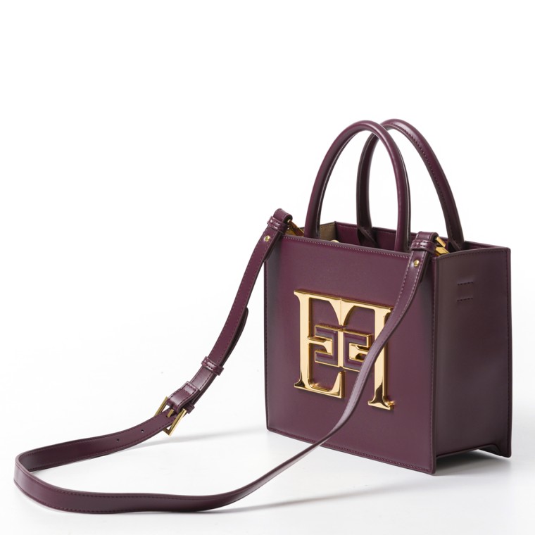 Borsa a mano piccola con logo Elisabetta Franchi