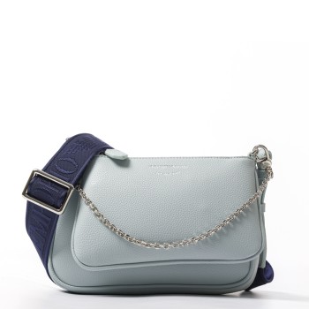 Mini bag doppia a tracolla stampa cervo Emporio Armani