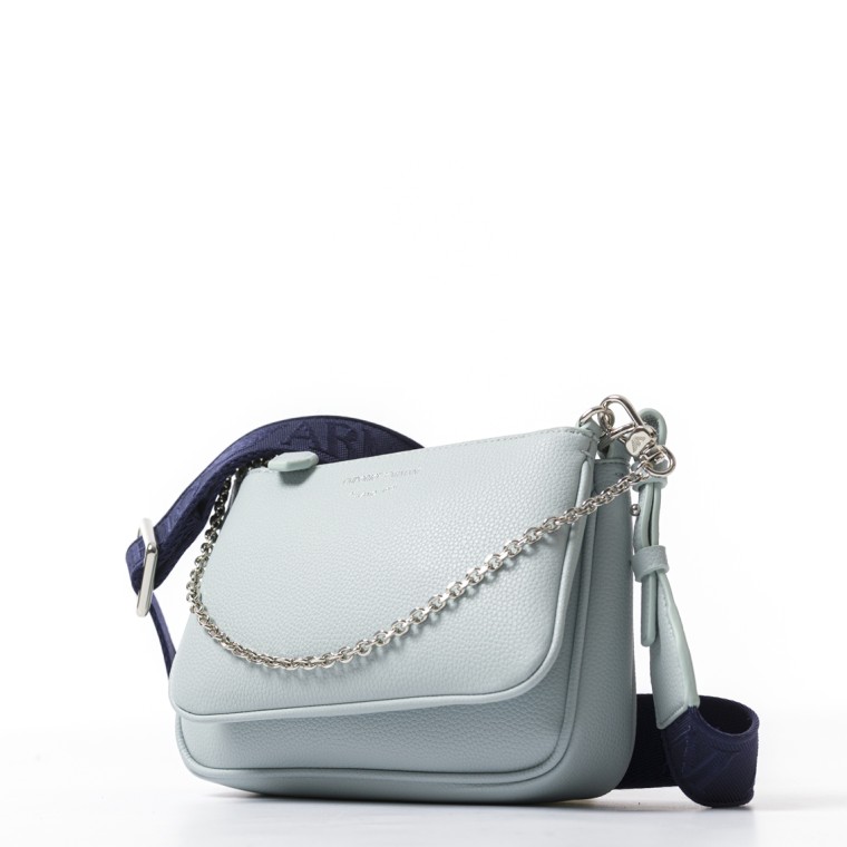 Mini bag doppia a tracolla stampa cervo Emporio Armani