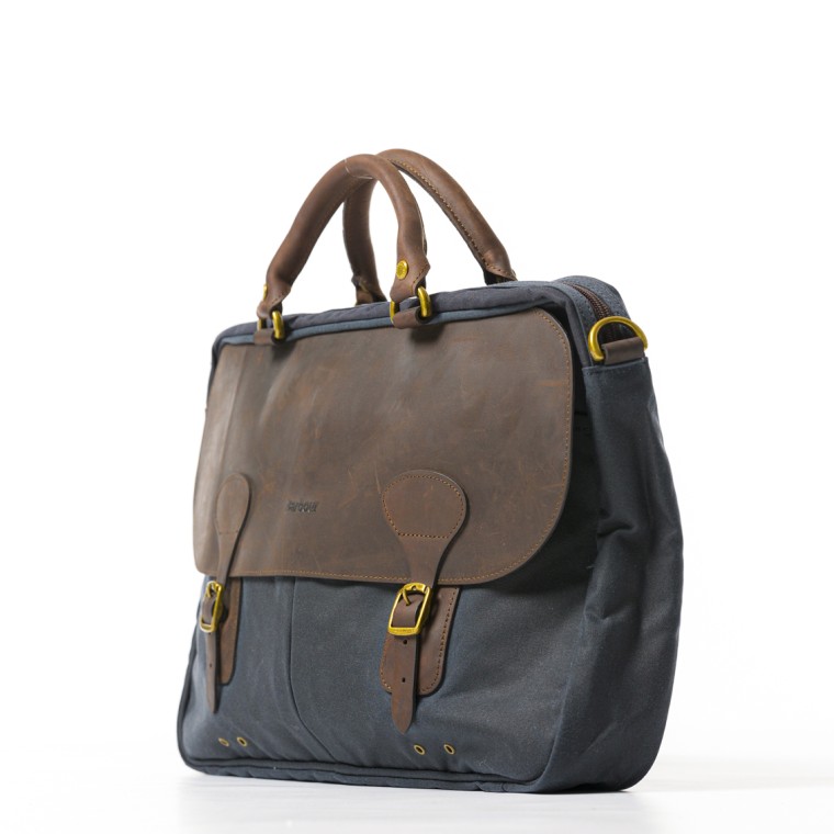 Briefcase in pelle cerata Barbour