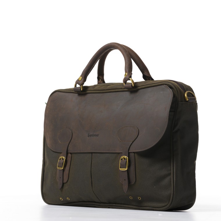 Briefcase in pelle cerata Barbour