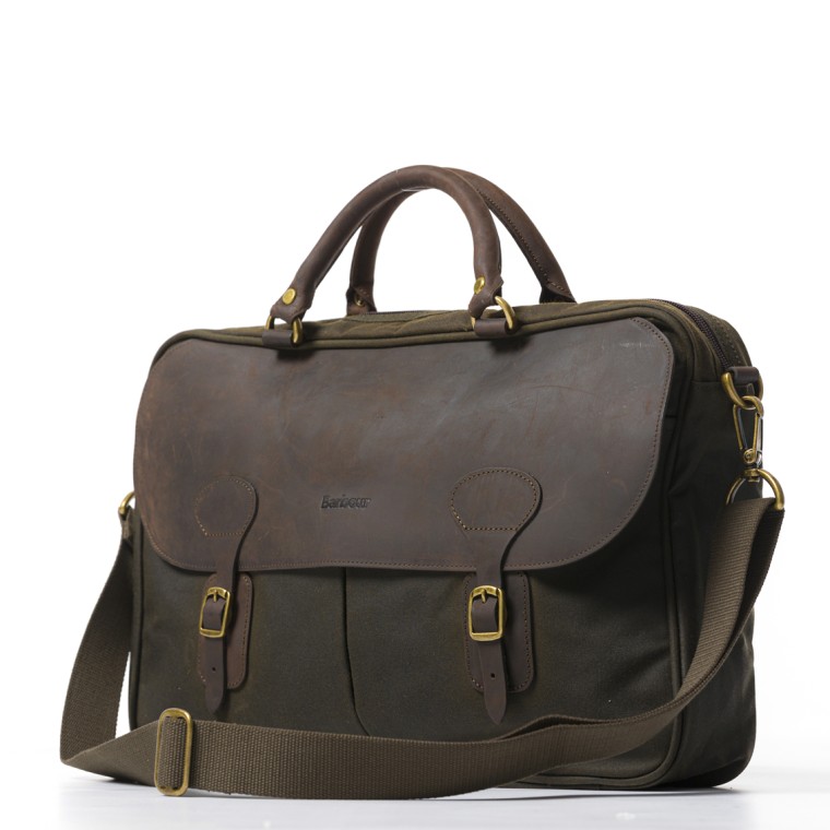 Briefcase in pelle cerata Barbour