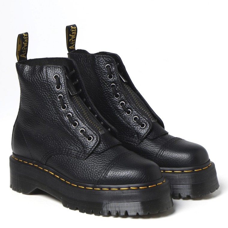 Stivali Platform Dr Martens in pelle nappa Sinclair