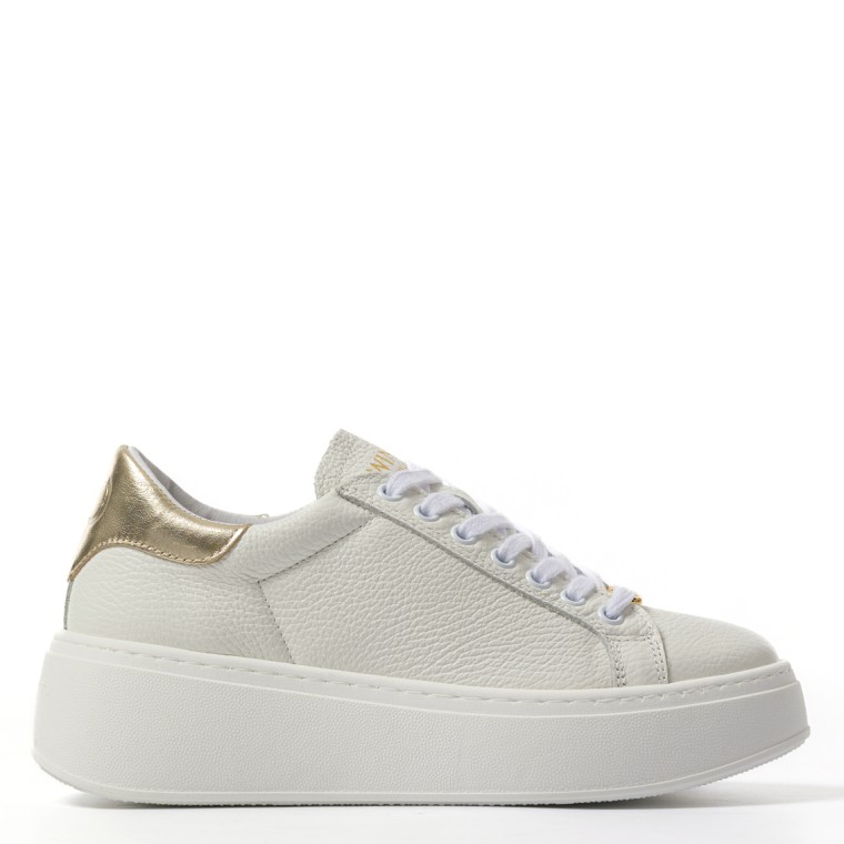 Sneakers Twinset in pelle a grana