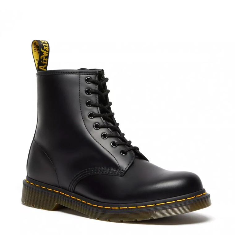 Stivaletti stringati in pelle Dr Martens 1460