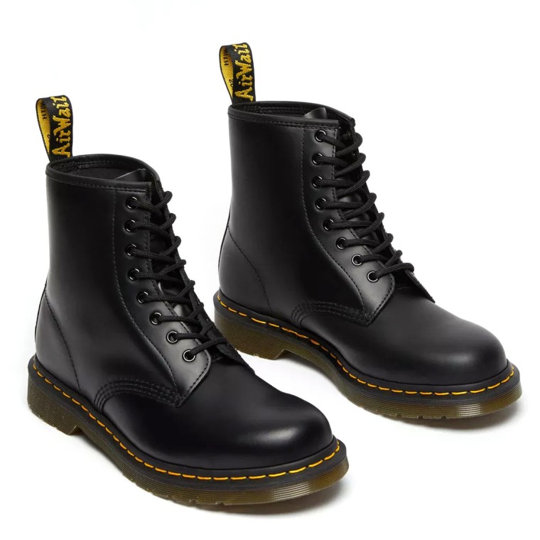 Stivaletti stringati in pelle Dr Martens 1460