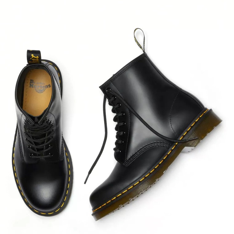 Stivaletti stringati in pelle Dr Martens 1460