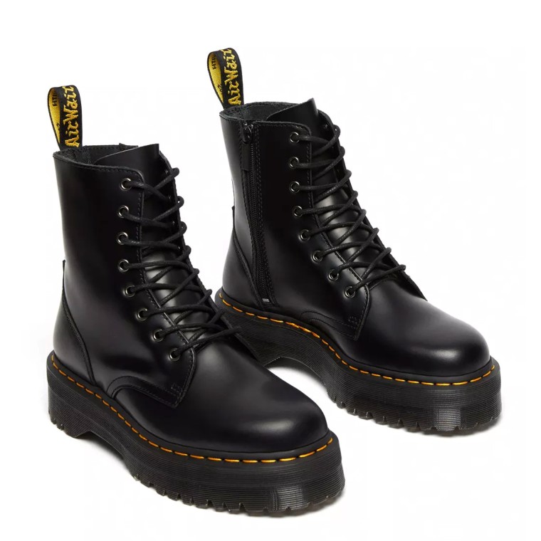 Stivali Jadon Platform Dr Martens in pelle smooth