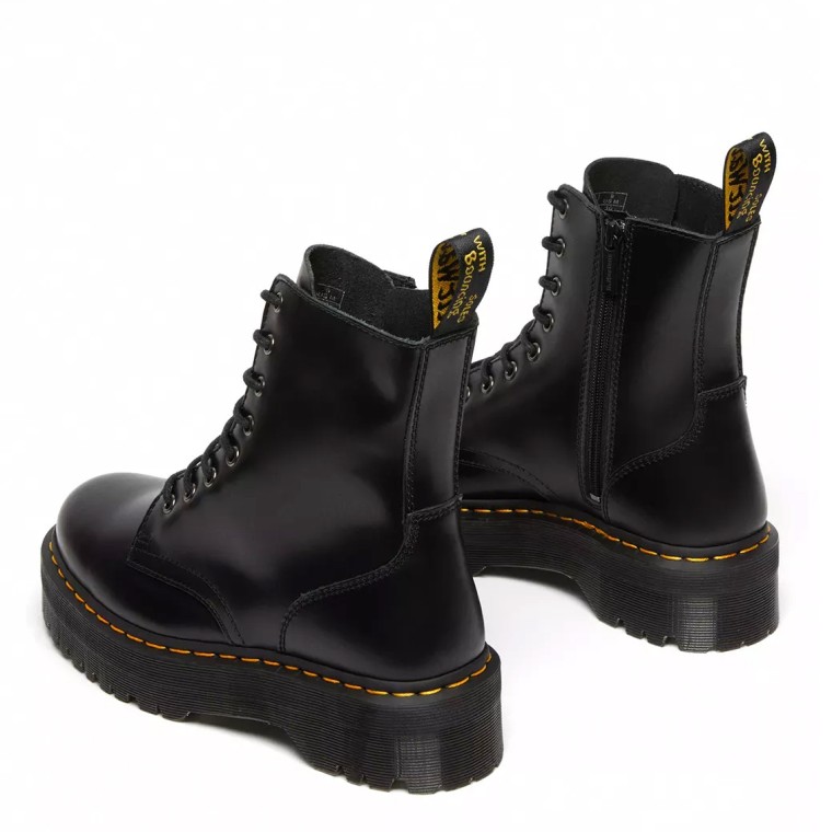 Stivali Jadon Platform Dr Martens in pelle smooth