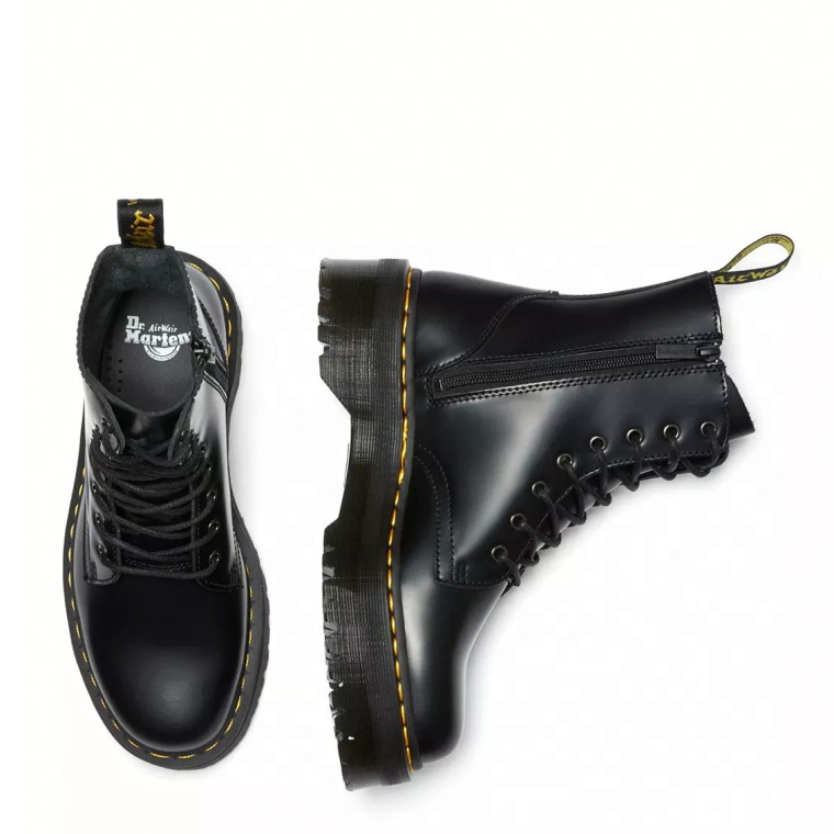 Stivali Jadon Platform Dr Martens in pelle smooth