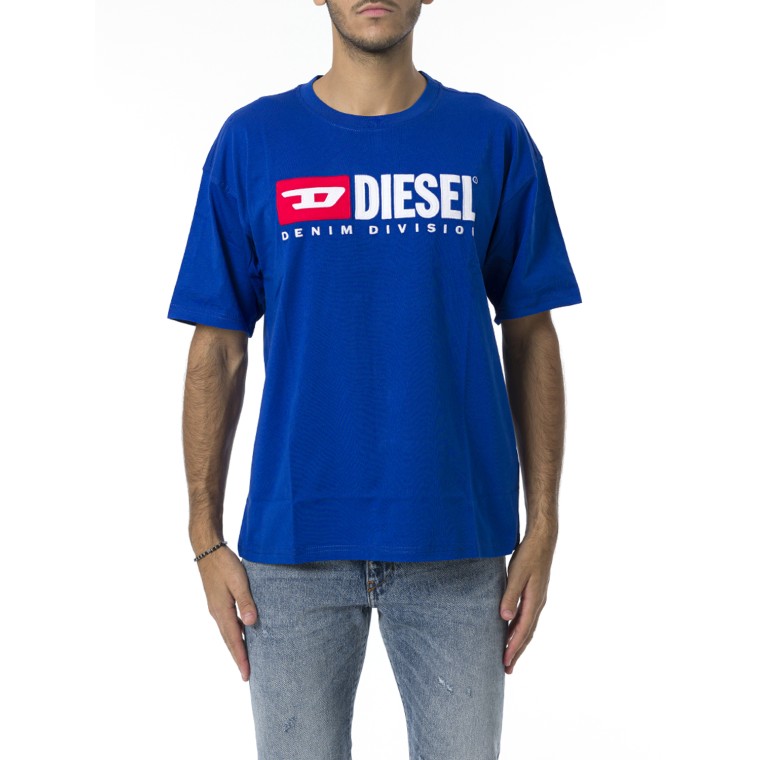 T-shirt con patch logo Diesel