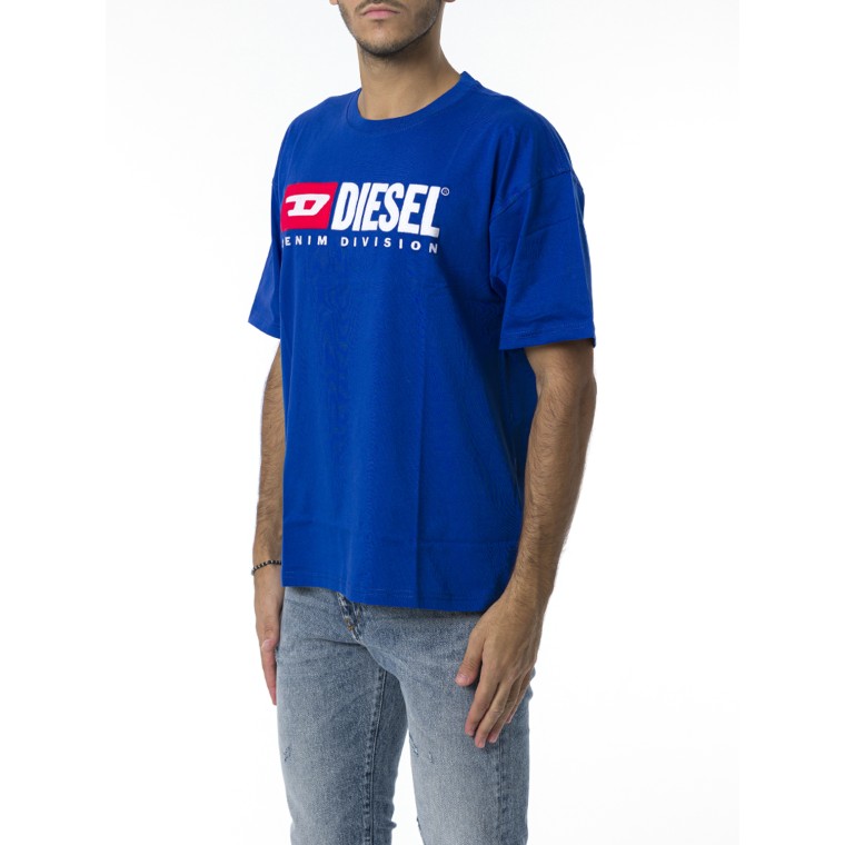 T-shirt con patch logo Diesel