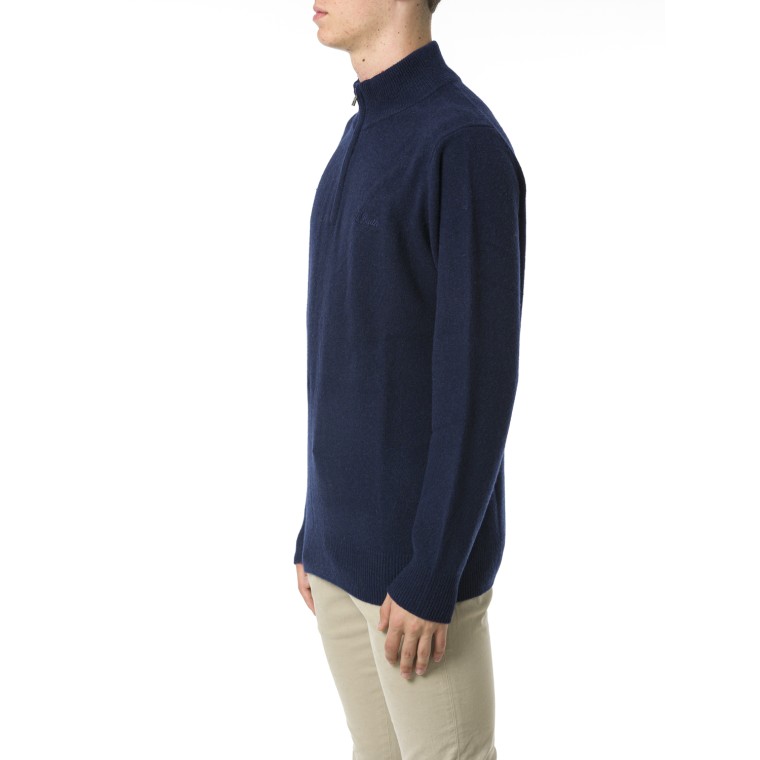 Maglia half-zip Jermyn Mc2 Saint Barth in lana d'agnello