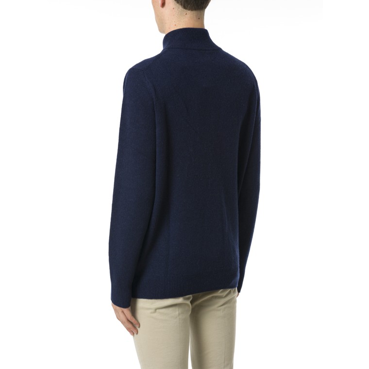 Maglia half-zip Jermyn Mc2 Saint Barth in lana d'agnello