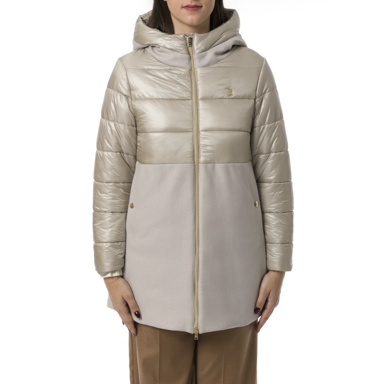 Parka in ecowool e nylon Herno