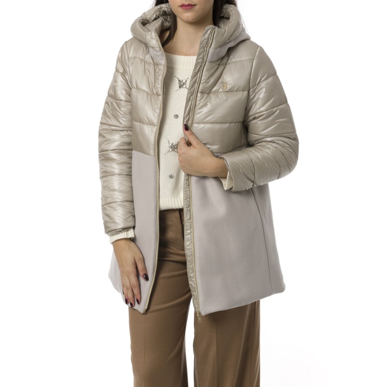 Parka in ecowool e nylon Herno