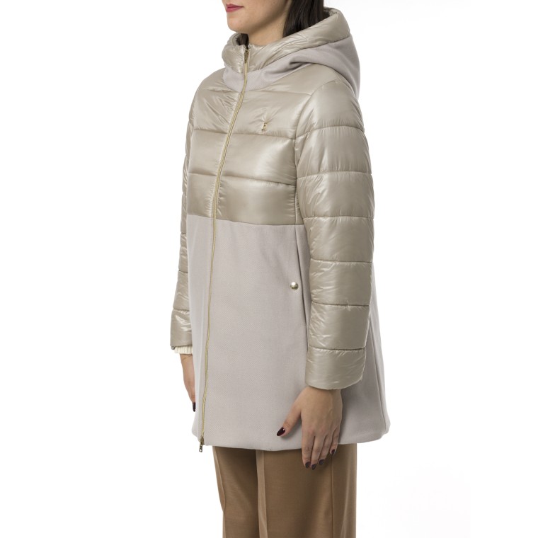 Parka in ecowool e nylon Herno