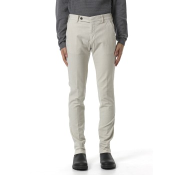 Pantaloni in cotone stretch Berwich Morello