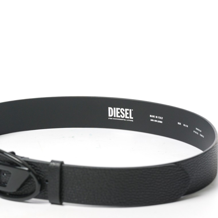 Cintura in pelle con fibbia in tono Diesel