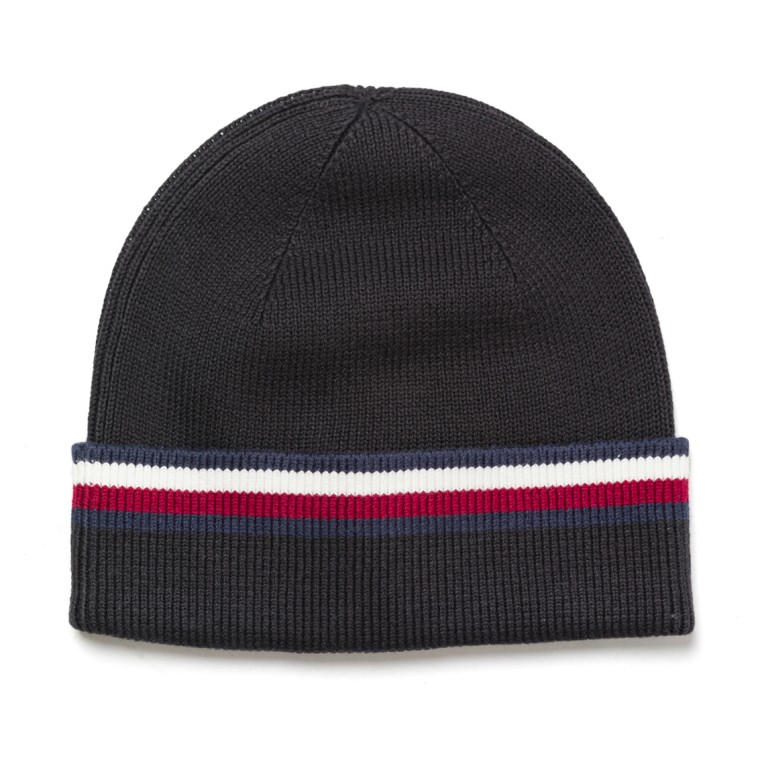 Berretto con bordo risvoltato e patch logo Tommy Hilfiger