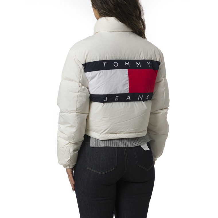 Piumino Alaska con grafica sul retro Tommy Jeans