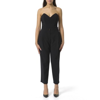 Tuta in crêpe stretch con top bustier Elisabetta Franchi