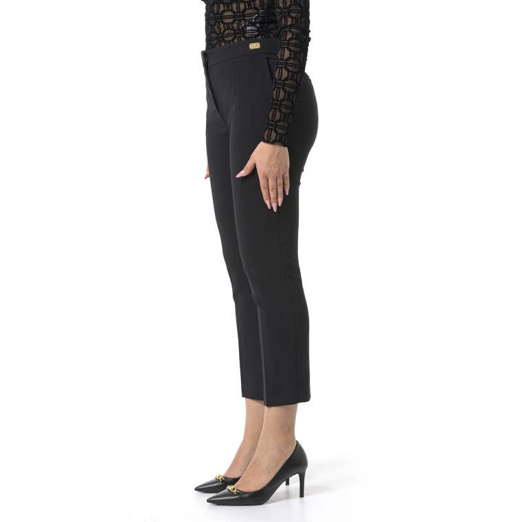 Pantalone in crêpe con spacchetti Elisabetta Franchi