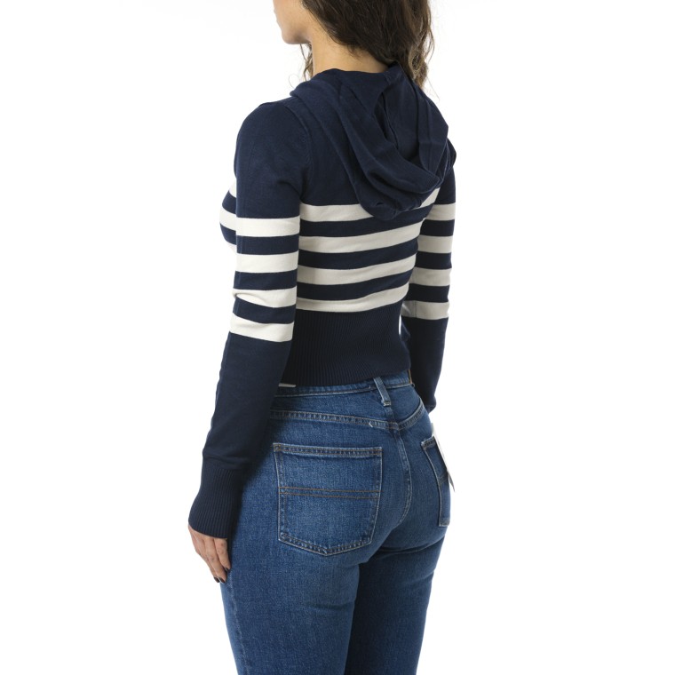 Maglia con zip e cappuccio Tommy Jeans