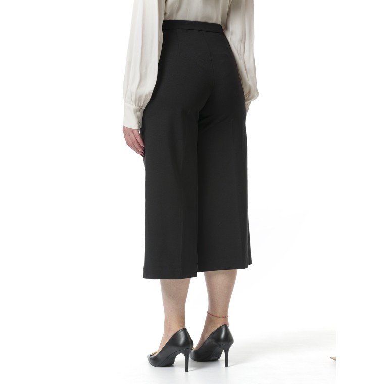 Pantaloni cropped con cinturino Oval T Twinset