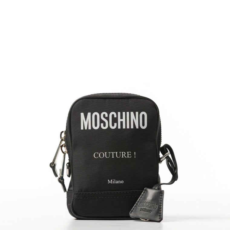 Borsa Moschino Couture in nylon e pelle sintetica