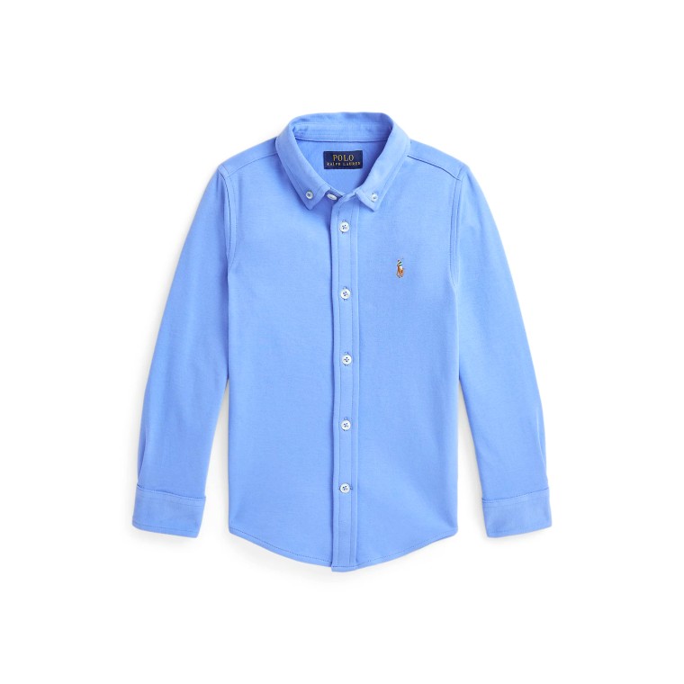 Camicia in interlock di cotone Polo Ralph Lauren bambino