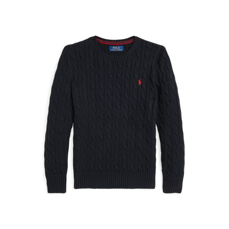 Maglia in cotone a trecce Polo Ralph Lauren bambino