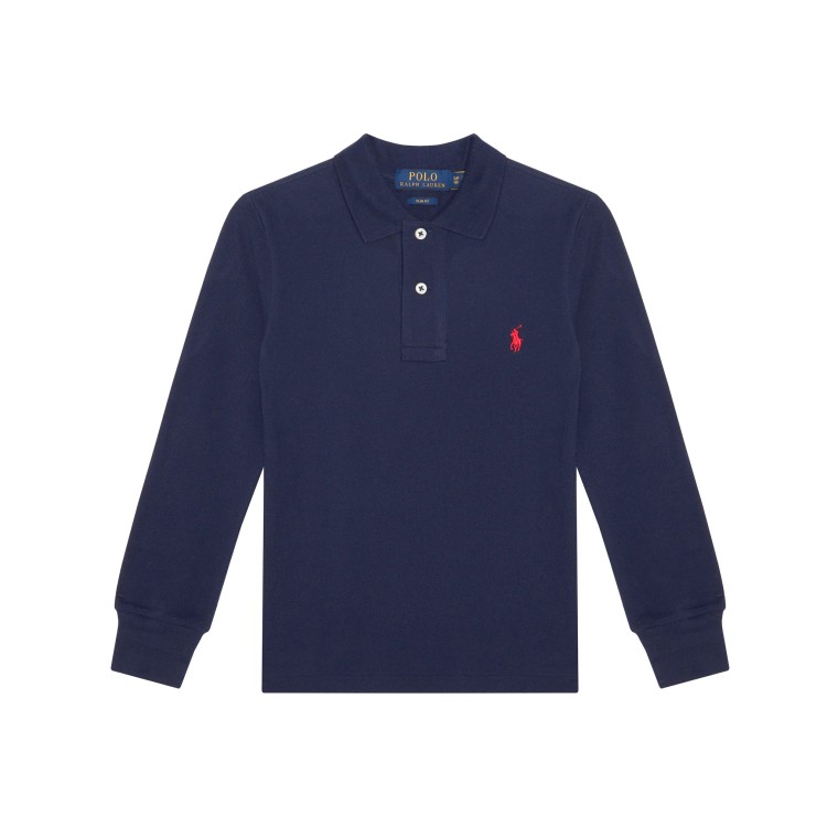 Polo in piqué di cotone Slim-Fit Polo Ralph Lauren bambino