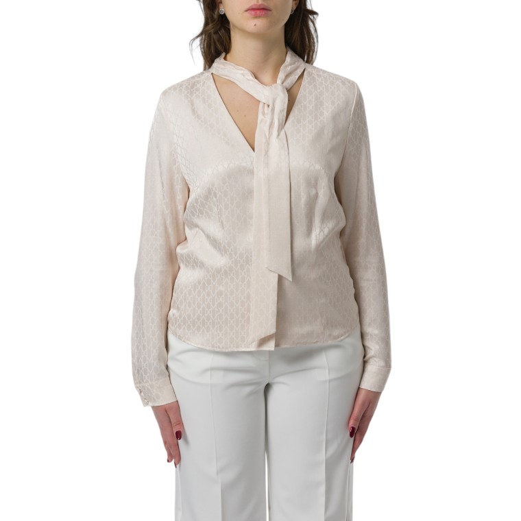 Camicia in viscosa stampa monogram Marciano