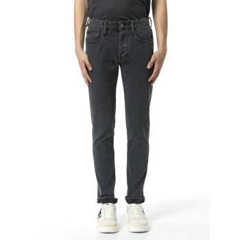 Jeans slim fit in denim nero Emporio Armani