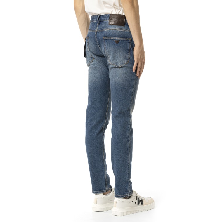 Jeans in denim di cotone stretch Emporio Armani