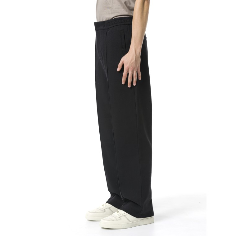 Pantaloni con vita elastica Emporio Armani in double jersey