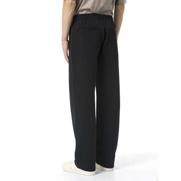 Pantaloni con vita elastica Emporio Armani in double jersey