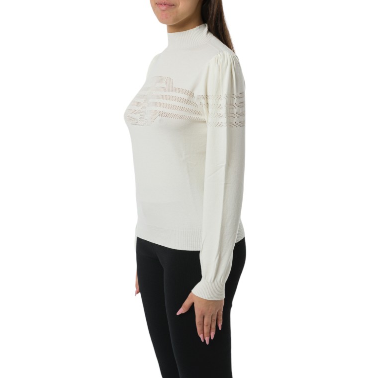 Maglia lupetto con lavorazione Oval T Twinset