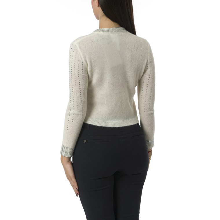 Cardigan slim con strass Pennyblack