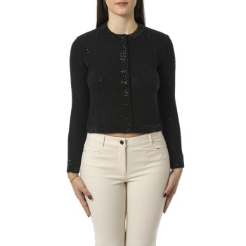 Cardigan slim con strass Pennyblack