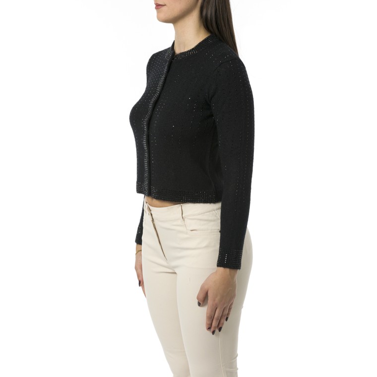 Cardigan slim con strass Pennyblack