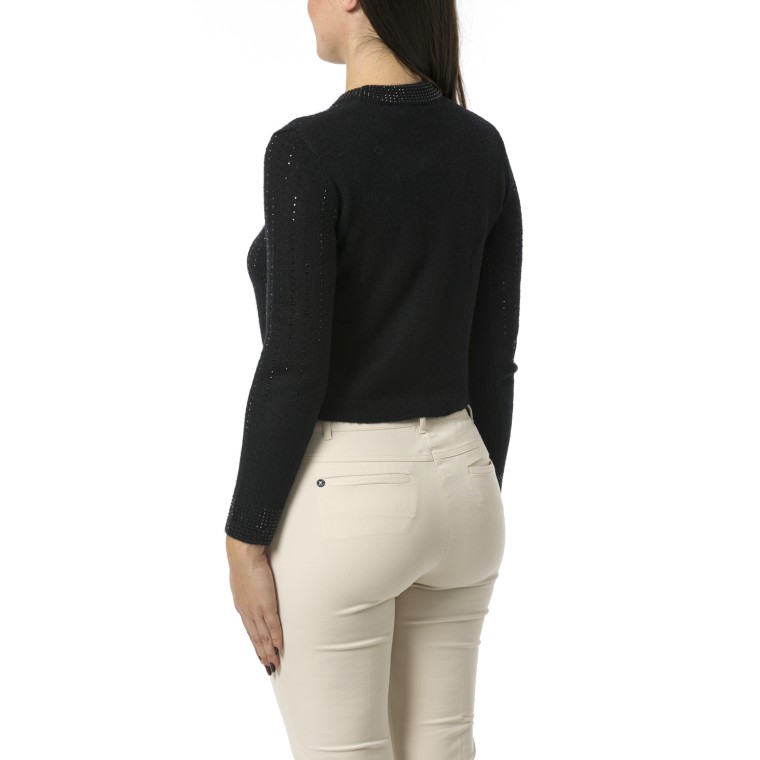 Cardigan slim con strass Pennyblack