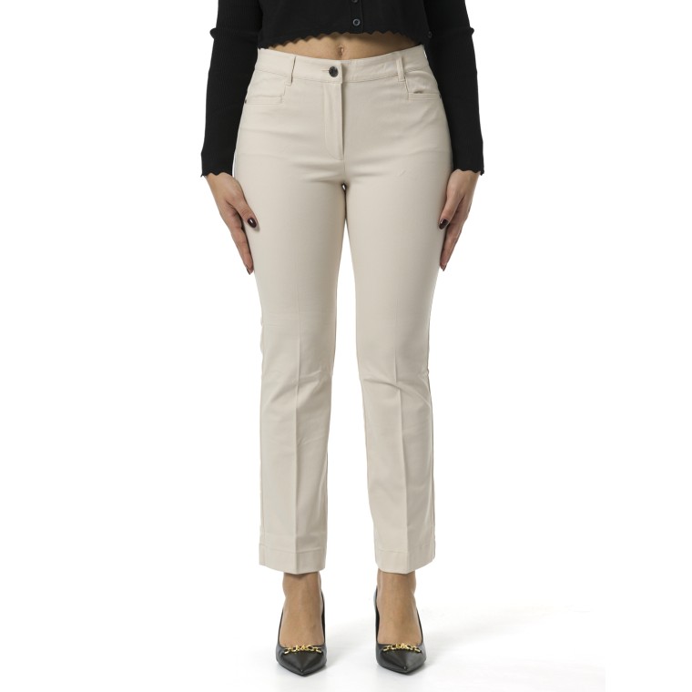 Pantaloni mini-flare in twill Pennyblack