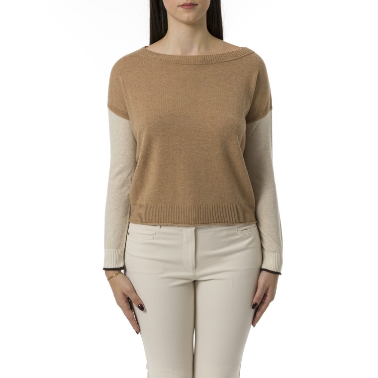 Maglia boxy fit in lana e cashmere Pennyblack