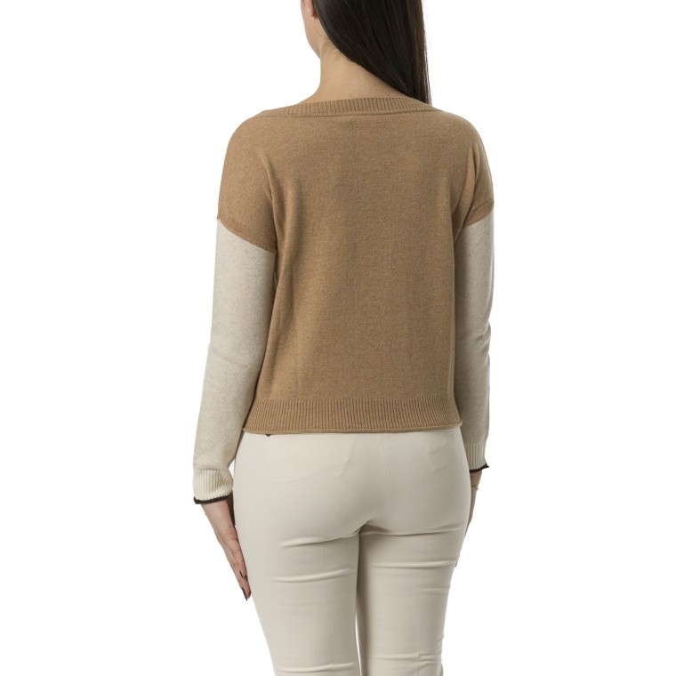 Maglia boxy fit in lana e cashmere Pennyblack