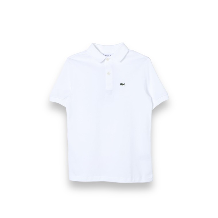 Polo Lacoste bambino in piqué di cotone