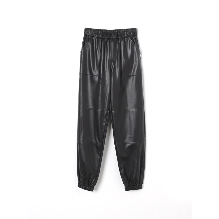 Pantaloni in pelle sintetica Liu Jo Kids