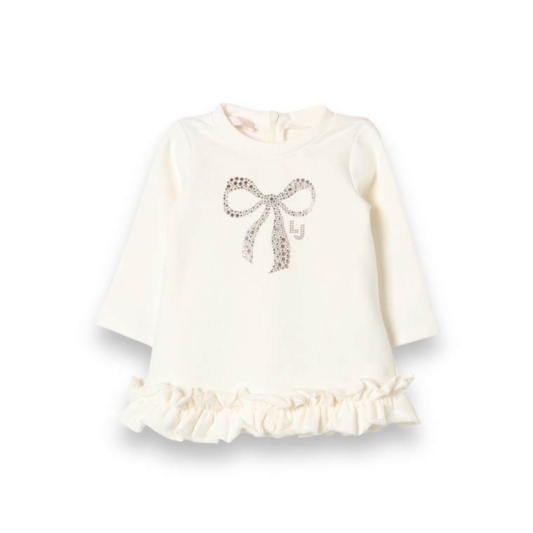 Abito Liu Jo Kids con volant e strass